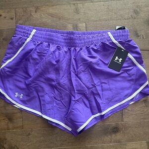 NWT Under Armour Purple Athletic Shorts  size XL